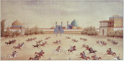 Polo at Isfahan by Persian School